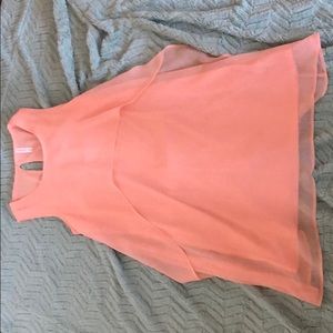 Peach shift dress